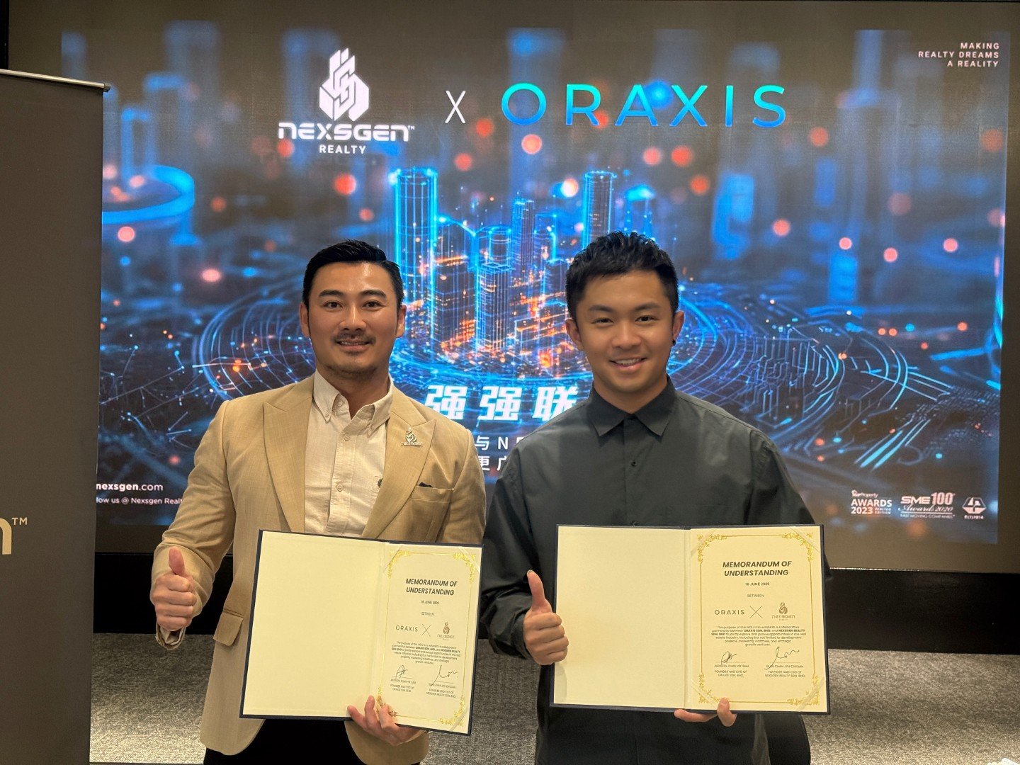 Oraxis 与 Nexsgen Realty 签约